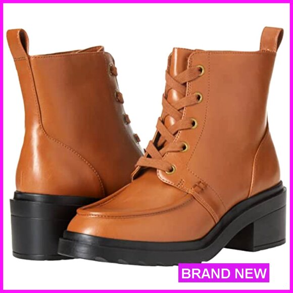 Moc Toe Combat Boots Chunky Platform Lace Up Memory Foam Insoles Women's Shoes - Picture 6 of 7